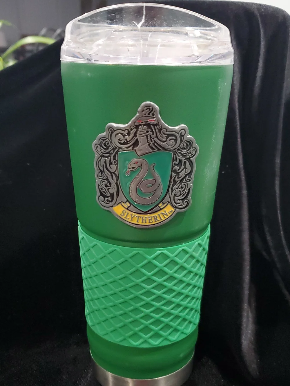 Harry Potter Slytherin Green Insulated Stainless Steel Tumbler with Grip 24 oz